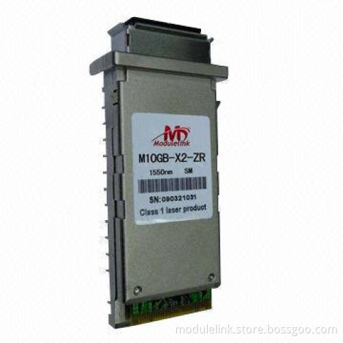 10Gbps X2 CWDM 1550 80km Reach Fiber-optic Module